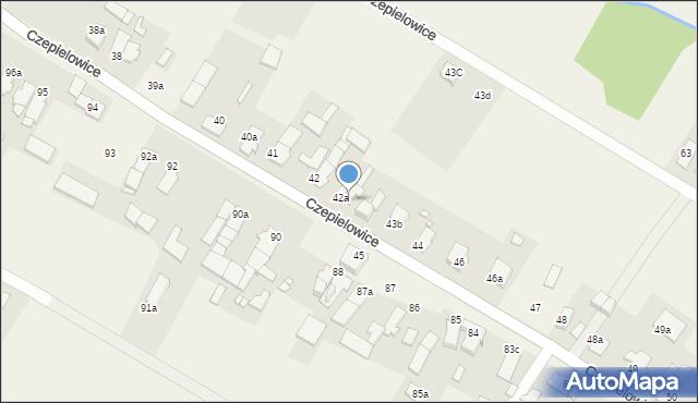 Czepielowice, Czepielowice, 43, mapa Czepielowice