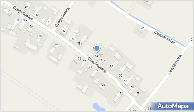 Czepielowice, Czepielowice, 54, mapa Czepielowice