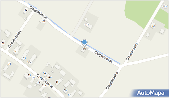 Czepielowice, Czepielowice, 60, mapa Czepielowice