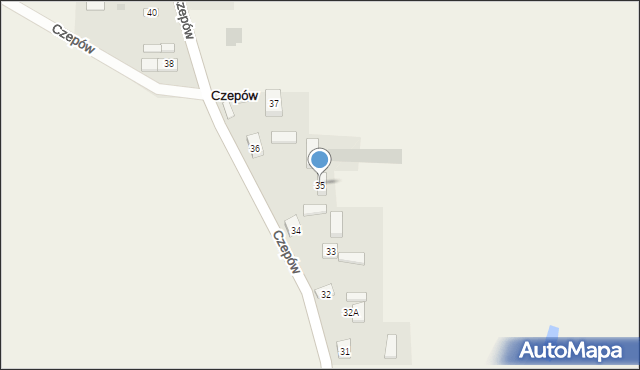 Czepów, Czepów, 35, mapa Czepów