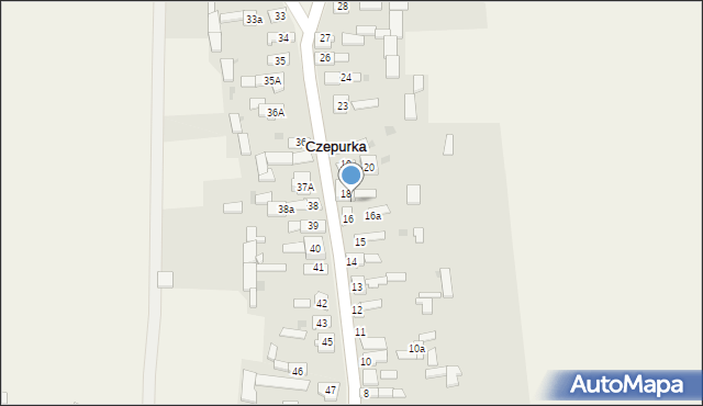 Czepurka, Czepurka, 17, mapa Czepurka