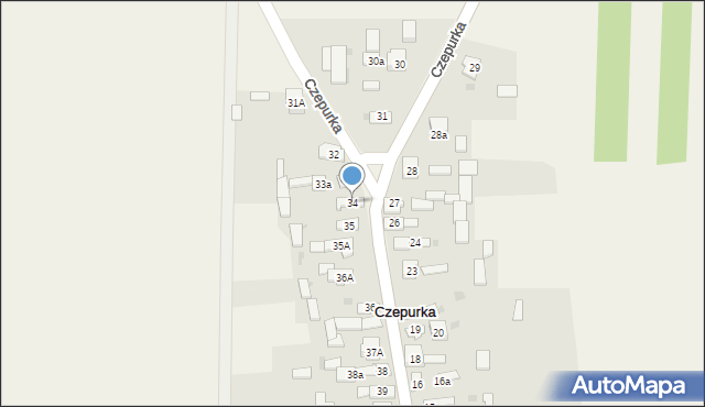 Czepurka, Czepurka, 34, mapa Czepurka