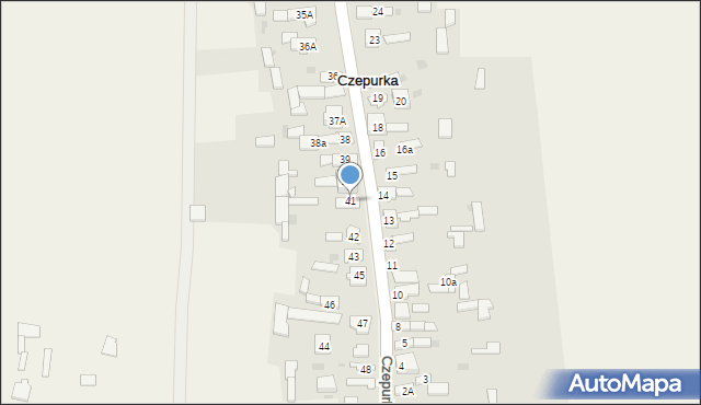 Czepurka, Czepurka, 41, mapa Czepurka