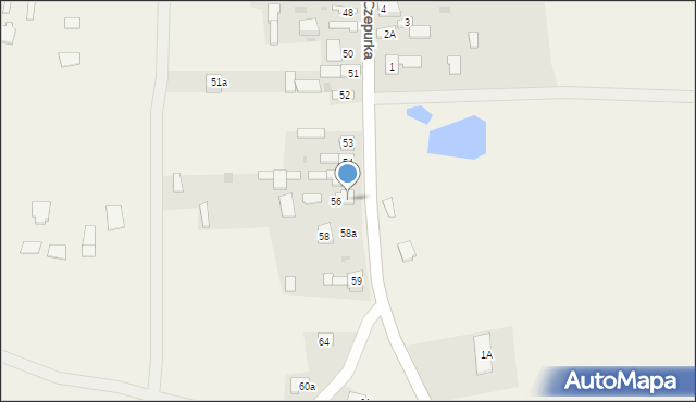 Czepurka, Czepurka, 57, mapa Czepurka