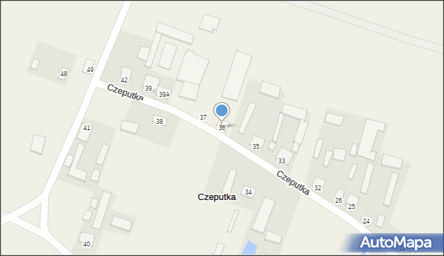 Czeputka, Czeputka, 36, mapa Czeputka