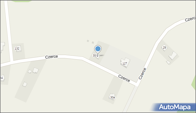 Czerce, Czerce, 30/2, mapa Czerce