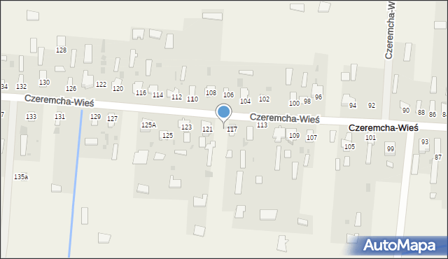 Czeremcha-Wieś, Czeremcha-Wieś, 119, mapa Czeremcha-Wieś