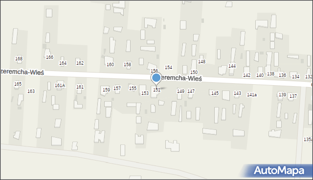 Czeremcha-Wieś, Czeremcha-Wieś, 151, mapa Czeremcha-Wieś