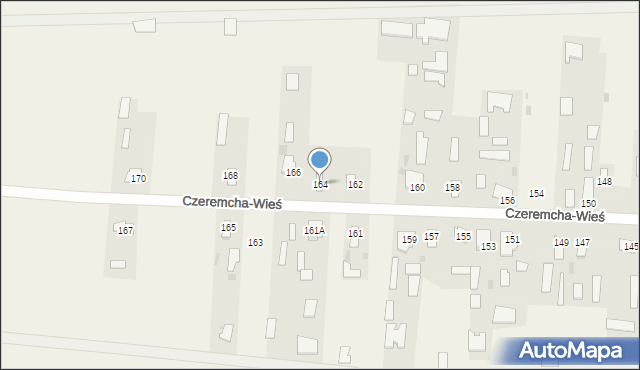 Czeremcha-Wieś, Czeremcha-Wieś, 164, mapa Czeremcha-Wieś