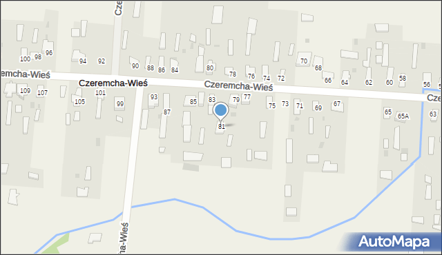 Czeremcha-Wieś, Czeremcha-Wieś, 81, mapa Czeremcha-Wieś