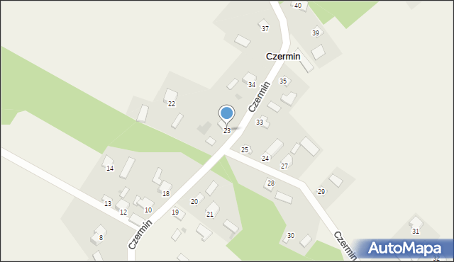 Czermin, Czermin, 23, mapa Czermin