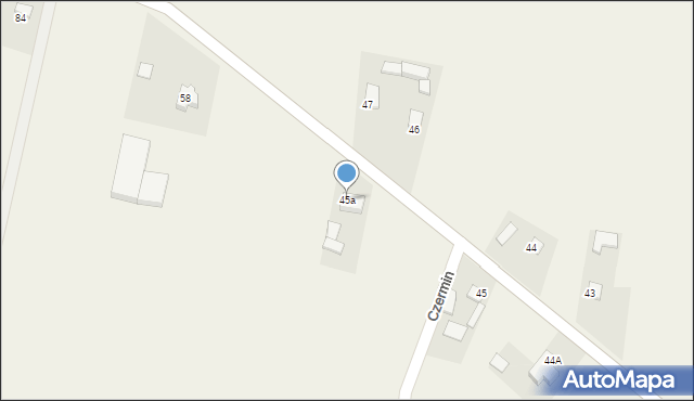 Czermin, Czermin, 45a, mapa Czermin
