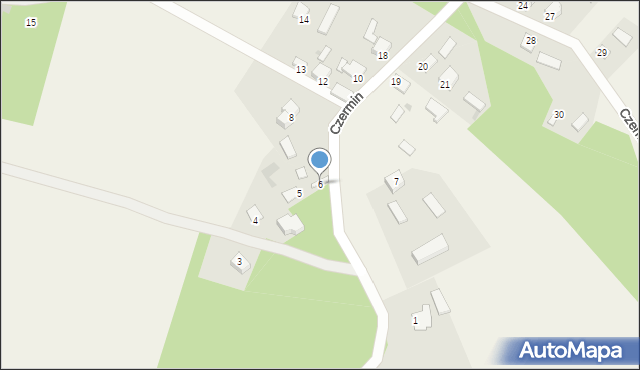 Czermin, Czermin, 6, mapa Czermin