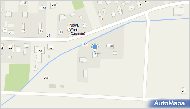 Czermin, Czermin, 10, mapa Czermin