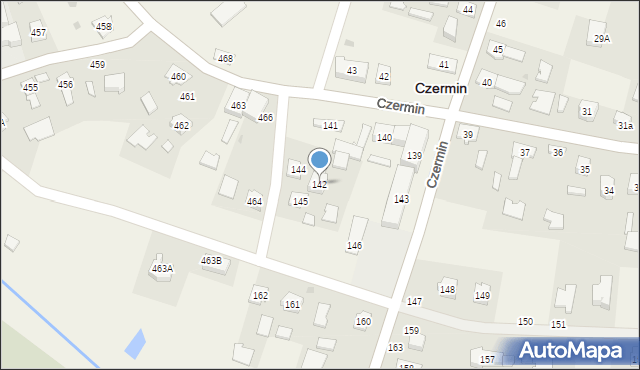 Czermin, Czermin, 142, mapa Czermin