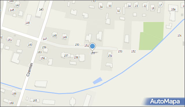 Czermin, Czermin, 155, mapa Czermin
