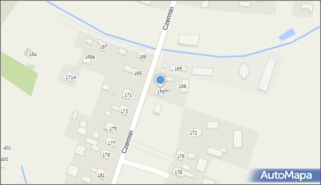 Czermin, Czermin, 170, mapa Czermin