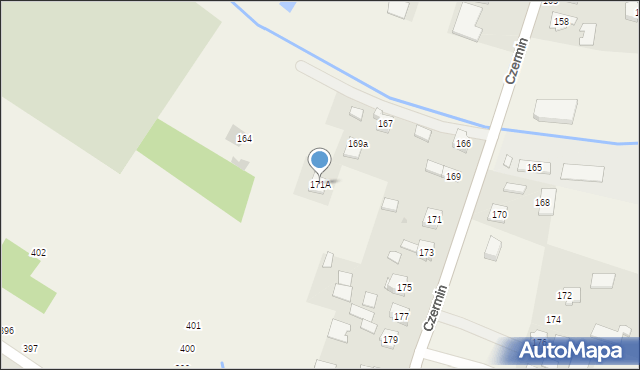 Czermin, Czermin, 171A, mapa Czermin