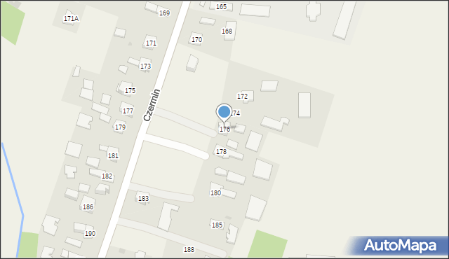 Czermin, Czermin, 176, mapa Czermin