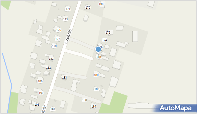 Czermin, Czermin, 178, mapa Czermin