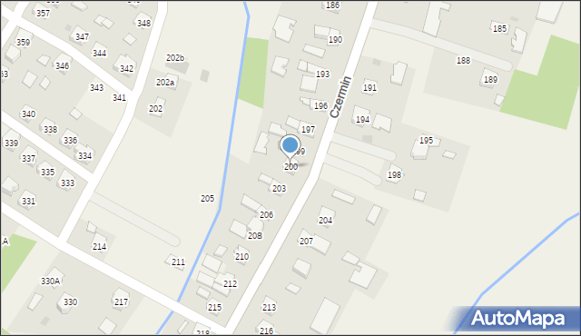 Czermin, Czermin, 200, mapa Czermin