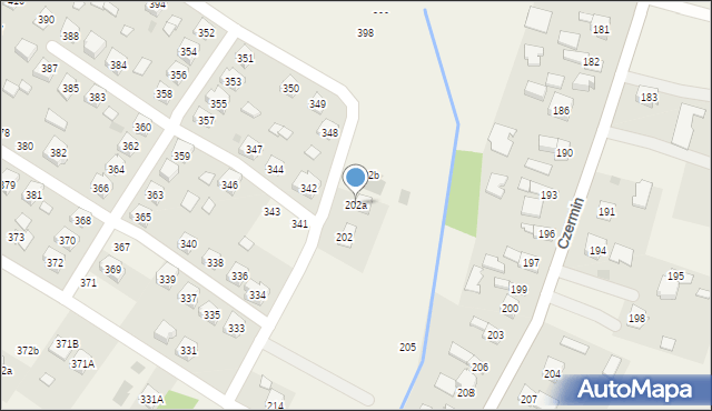 Czermin, Czermin, 202a, mapa Czermin