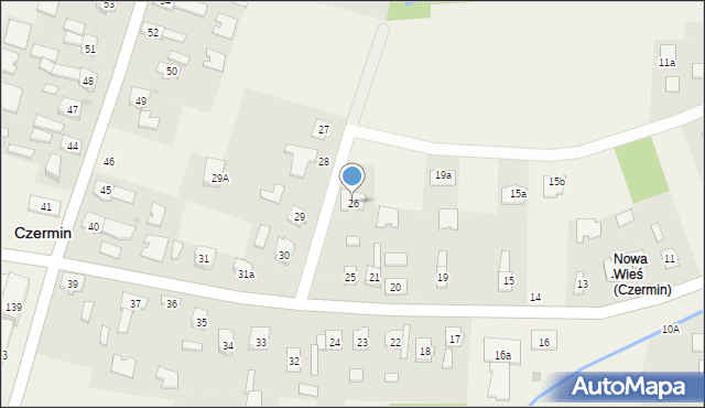 Czermin, Czermin, 26, mapa Czermin