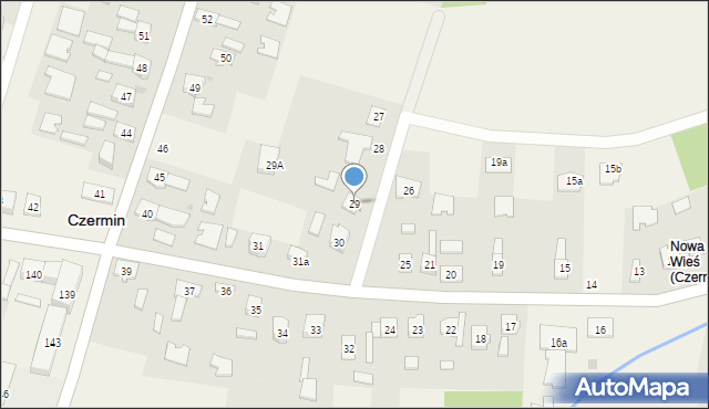 Czermin, Czermin, 29, mapa Czermin