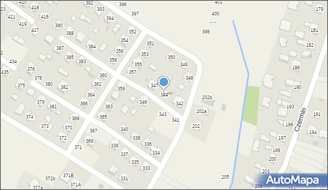 Czermin, Czermin, 344, mapa Czermin