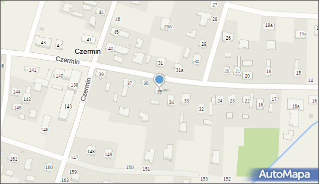 Czermin, Czermin, 35, mapa Czermin