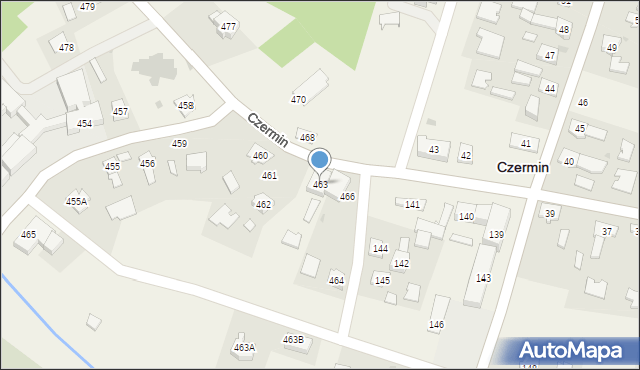 Czermin, Czermin, 463, mapa Czermin
