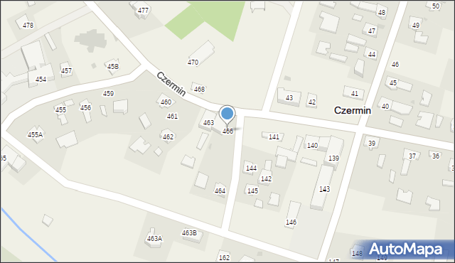 Czermin, Czermin, 466, mapa Czermin