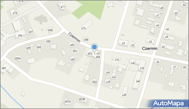 Czermin, Czermin, 467, mapa Czermin