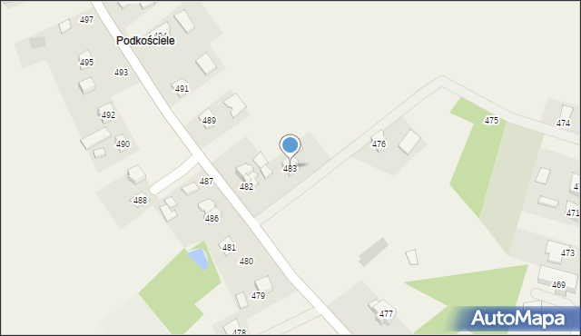 Czermin, Czermin, 483, mapa Czermin