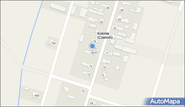 Czermin, Czermin, 76, mapa Czermin
