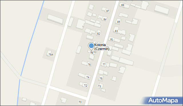 Czermin, Czermin, 78, mapa Czermin