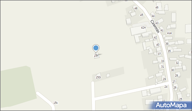 Czermin, Czermin, 15h, mapa Czermin