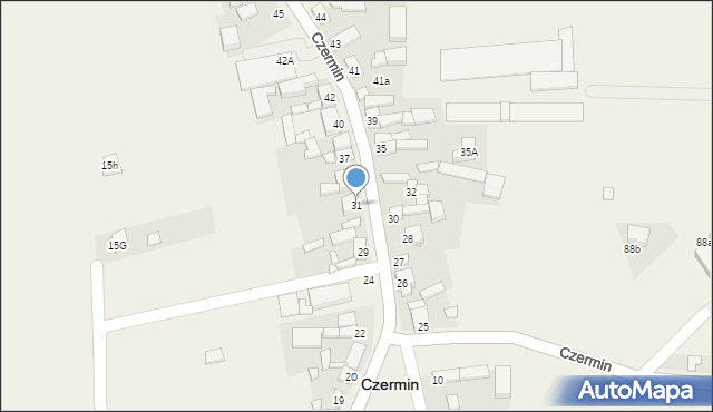 Czermin, Czermin, 31, mapa Czermin