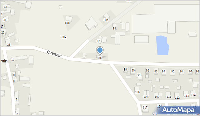 Czermin, Czermin, 86, mapa Czermin