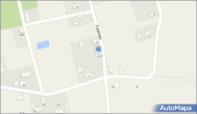 Czermin, Czermin, 3, mapa Czermin