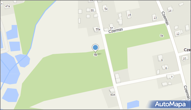 Czermin, Czermin, 58, mapa Czermin