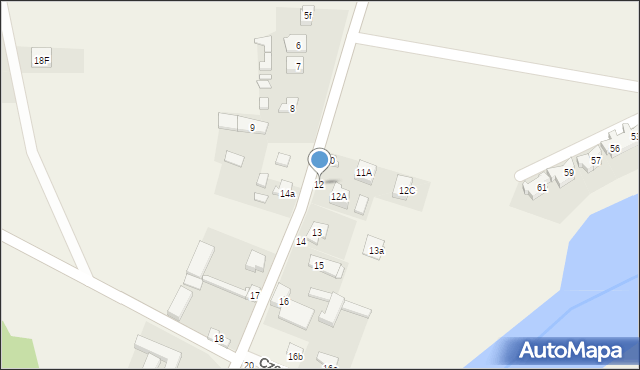 Czerminek, Czerminek, 12, mapa Czerminek