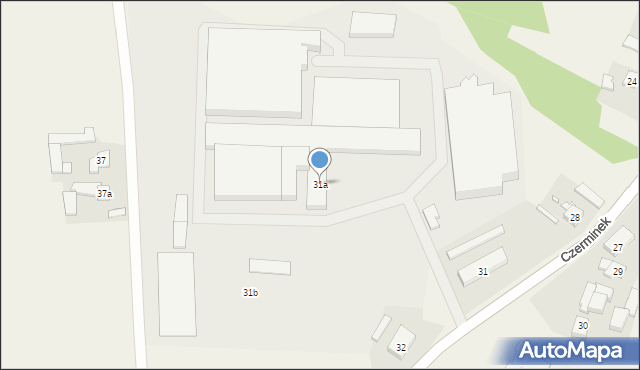 Czerminek, Czerminek, 31a, mapa Czerminek