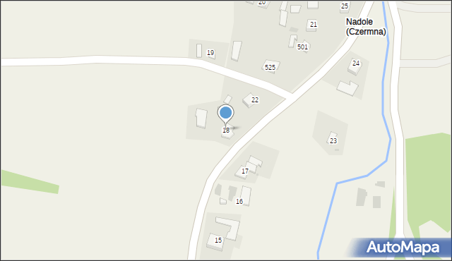 Czermna, Czermna, 18, mapa Czermna