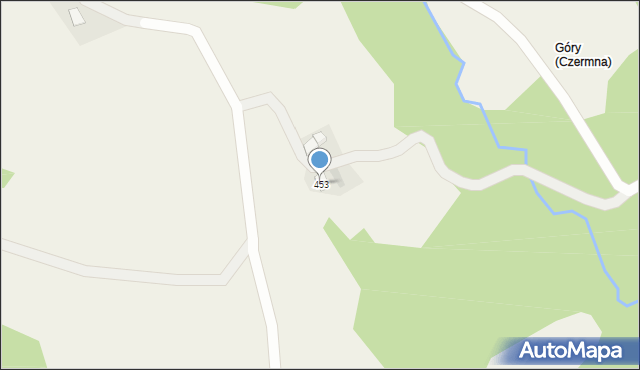 Czermna, Czermna, 453, mapa Czermna