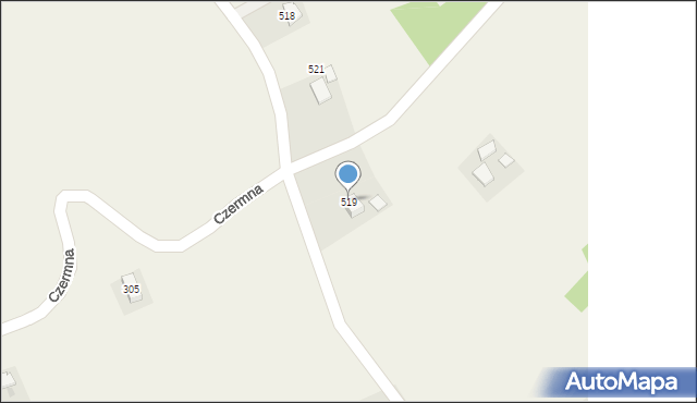 Czermna, Czermna, 519, mapa Czermna