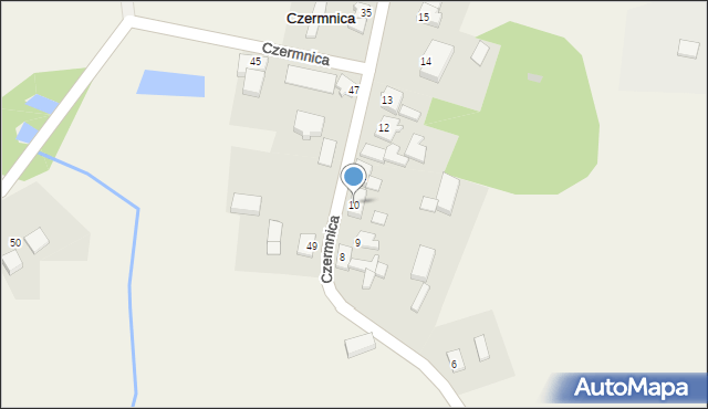 Czermnica, Czermnica, 10, mapa Czermnica