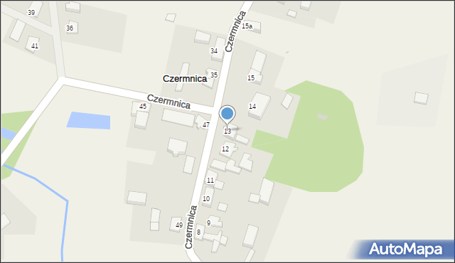 Czermnica, Czermnica, 13, mapa Czermnica