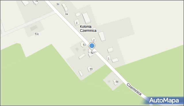 Czermnica, Czermnica, 54, mapa Czermnica