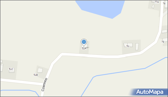 Czermno, Czermno, 51A, mapa Czermno